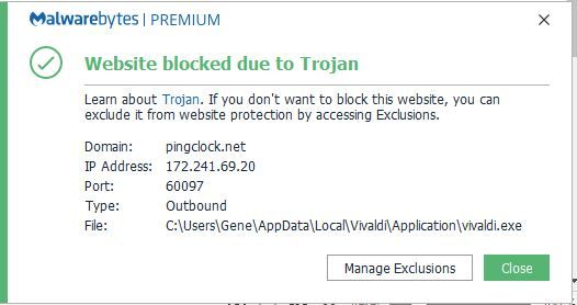 Odd Trojan Warning | Vivaldi Forum