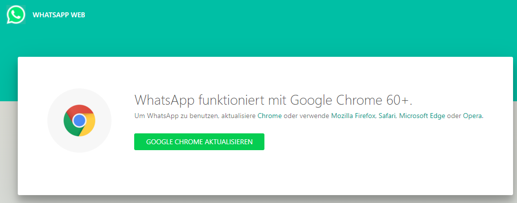 WhatsApp Web wants Google Chrome 60+ | Vivaldi Forum