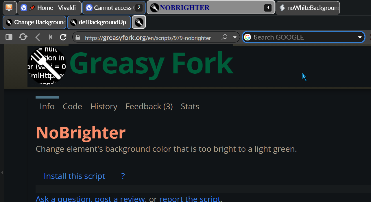 Cannot access Greasy Fork scripts