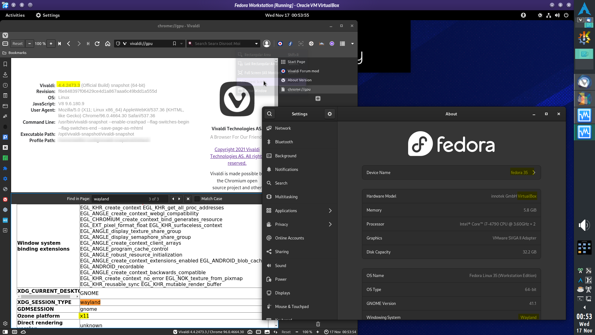 Fedora 35 - Problems with Wayland + NVIDIA GPU | Vivaldi Forum